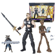 Avengers Infinity War Marvel Legends Thor, Rocket Raccoon, and Groot 6-Inch Action Figures - Toys R Us Exclusive