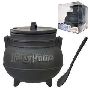 Harry Potter Black Cauldron Ceramic Soup Mug with Spoon