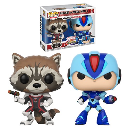 Marvel Vs Capcom Rocket Vs Mega Man Pop! Vinyl 2-Pack