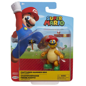 Nintendo Super Mario Cappy Hammer Bro 4” Articulated Figure with Hammer