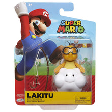 Nintendo Super Mario Lakitu 4” Articulated Figure with Fishing Pole