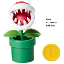 Nintendo Super Mario Piranha Plant 4” Articulated Figure with Coin