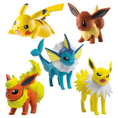 Pokemon Multipack, Pikachu, Eevee, Vaporeon, Jolteon and Flareon