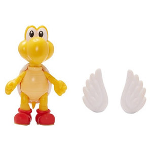 SUPER MARIO Collectible Red para Koopa Troopa 4" Poseable Articulated Action Figure with Wings Accessory
