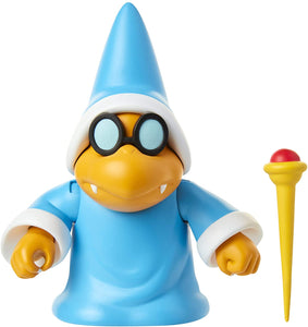 SUPER MARIO Nintendo Collectible Magikoopa 4" Poseable Articulated Action Figure with Wand Accessory