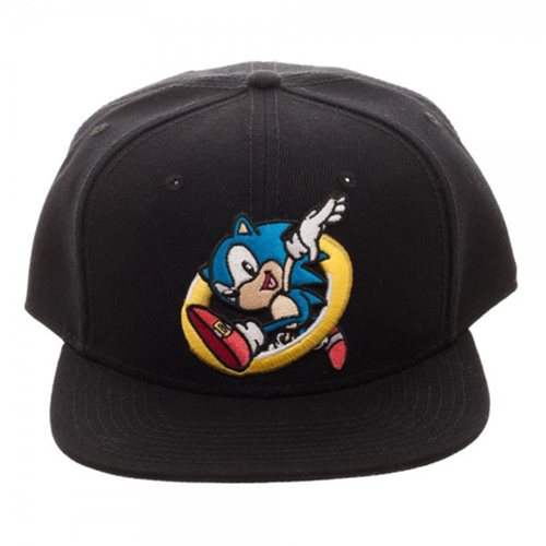 Sonic Embroidered Snapback Hat