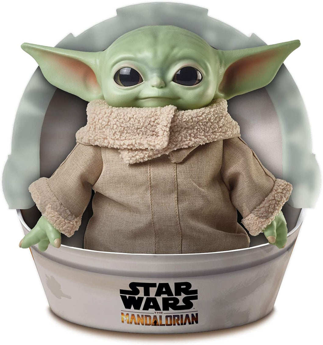 Star Wars The Child Plush Toy, 11-inch Small Yoda-like Soft Figure from The Mandalorian, Green