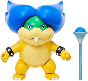 Super Mario 4" Ludwig Von Koopa Articulated Figure with Magic Wand Accessory