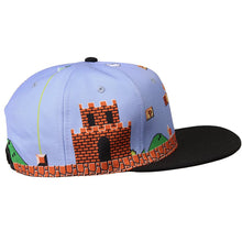 Super Mario Bros. 8-Bit All Over Scene Snapback Hat