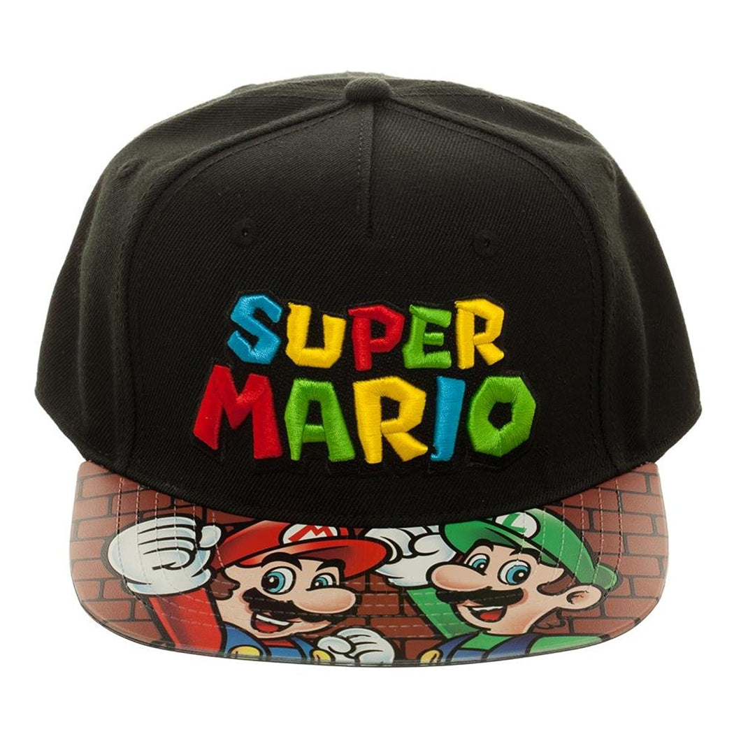 Super Mario Bros. Printed Vinyl Bill Snapback Hat