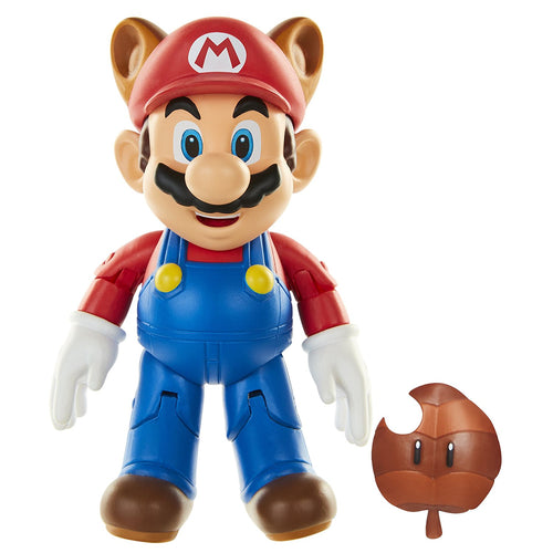 World of Nintendo Raccoon Mario 4 inch Action Figure
