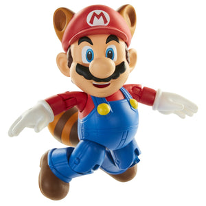 World of Nintendo Raccoon Mario 4 inch Action Figure